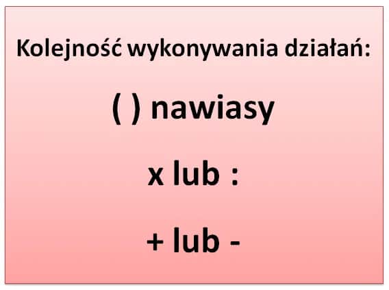 Kolejność działań w matematyce klasa 4 - jak uniknąć błędów w obliczeniach