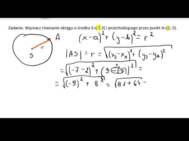 Jak wyznaczyć równanie okręgu - proste metody i przykłady krok po kroku