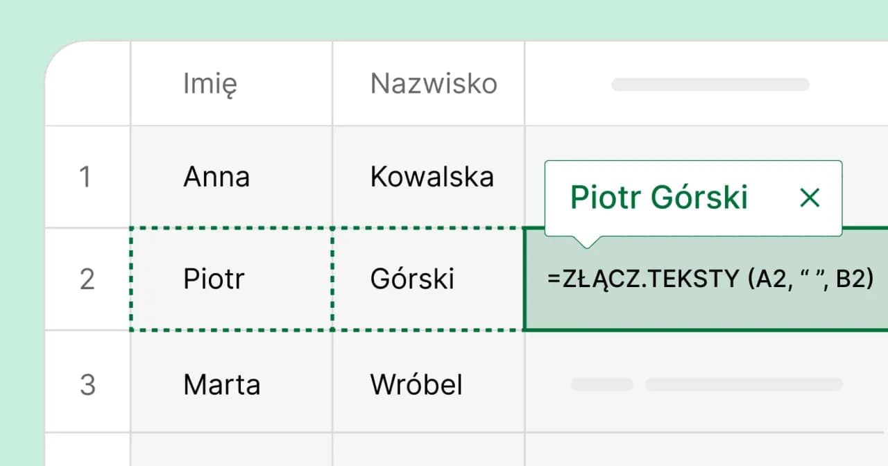 Jak rozdzielić imię i nazwisko w Excelu – proste metody krok po kroku
