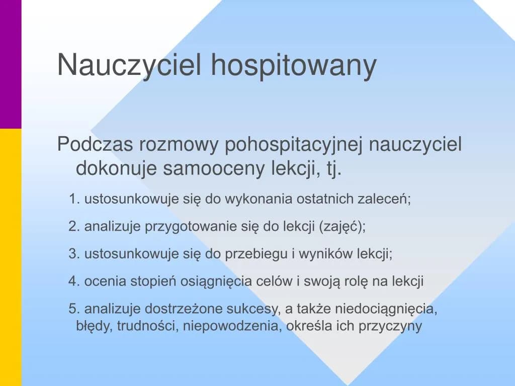Hospitacja nauczyciela wspomagającego - jak przebiega i co musisz wiedzieć