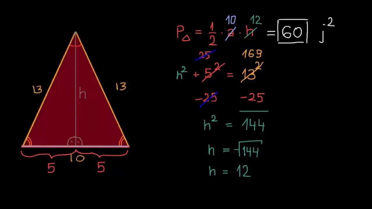 Jak obliczyć pole trójkąta równoramiennego – proste metody i wzory