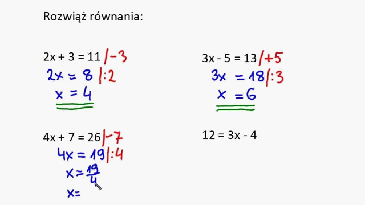 Rozwiązywanie równań jak to się robi – proste metody i przykłady