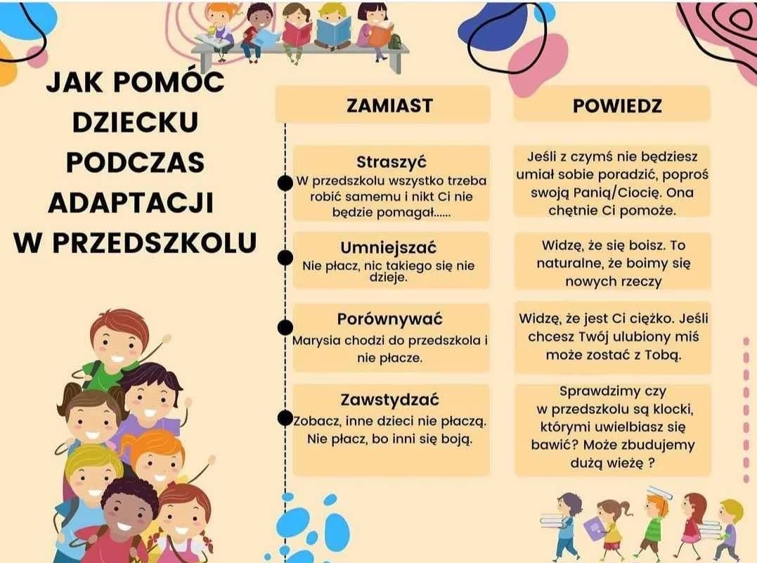 Adaptacja w przedszkolu - 10 sprawdzonych rad dla spokojnych rodziców