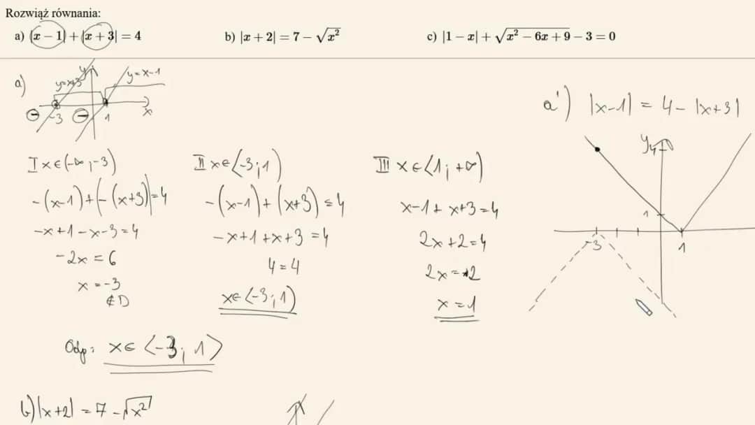 Jak rozwiązać równanie z wartością bezwzględną - uniknij najczęstszych błędów