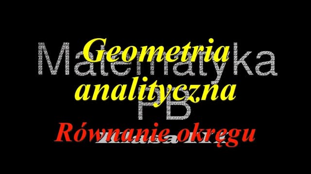 Jak ustalić, czy podane równanie jest równaniem okręgu?